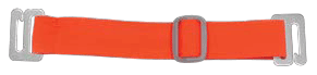 2145-2013 Anti-Microbial Arm Badge Holder Straps - Neon Orange