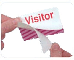 05587 Manual Badge - Clip on "Visitor" Expiring Badge