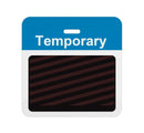 Brady T5938A timebadge backparts Expiring Badge - 3 x 3" Clip on Printed Header