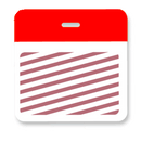 Brady T5903A Timebadge backparts Expiring Badge - 3 x 3" Clip on Color Header - Red