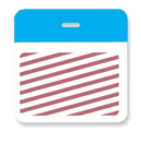 Brady T5906A Timebadge backparts Expiring Badge - 3 x 3" Clip on - Light Blue