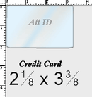 Brady 0602-4005 Credit Card Laminate: 2 1/8" x 3 3/8" - 7 mil