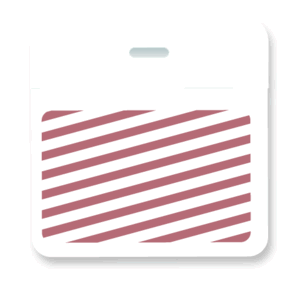 Timebadge backparts Expiring Badge - 3 x 3" Clip on Color Header - White