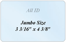 Brady 0605-4005 Jumbo Laminate: 3 3/16" x 4 3/8" - 7 mil