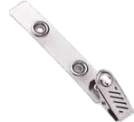 Brady 2105-2100 1-Hole Ribbed-Face w/ Clear Strap Clip