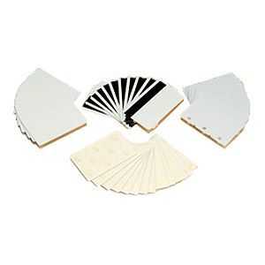 Zebra 104523-170 recycled PVC cards, 30 mil (500 cards)