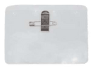 Brady 1817-1000 Multiple Ways to Attach Your ID Badge Card Holder - w/ pin/clip combo - Horizontal