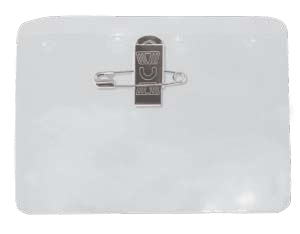 Brady 1817-1000 Multiple Ways to Attach Your ID Badge Card Holder - w/ pin/clip combo - Horizontal