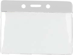 Brady 1820-1000 Color-Bar Holders for Quick Identification Badge Card Holder - Horizontal - Clear Bar