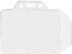 Brady 1840-1000 Flap Keeps ID Clean & Protected Badge Card Holder - Horizontal