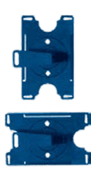 Brady 1840-3012 2 Holders in One Badge Card Holder - Blue