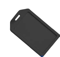 Brady 1840-6201 Rigid Luggage Tag Card Holder - Black