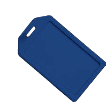 Brady 1840-6208 Rigid Luggage Tag Card Holder - White