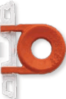 Brady 1840-6615 Rigid Luggage Tag Card Holder - Yellow