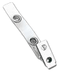 Brady 2105-2000 2-Hole w/ Clear Strap Clip - Strap Size- 2 3/4"