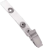 Brady 2105-3000 Nickel Plated Steel Clip w/ Clear Strap