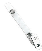 Brady 2105-3100 2-Hole w/ Clear Strap Clip - Strap Size- 2 3/4"