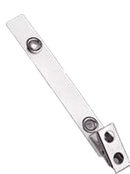 Brady 2110-1150 1-Hole Ribbed-Face w/ Clear Strap Clip