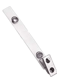 Brady 2110-1150 1-Hole Ribbed-Face w/ Clear Strap Clip