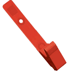 Brady 2115-2006 Nickel Plated Steel Clip w/ Clear Strap