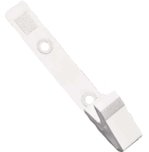 Brady 2115-2008 All Plastic Strap Clip - White
