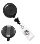 Brady 2120-3050 Economical Reel Badge Card Holder - White - w/ Belt Clip