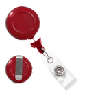 Brady 2120-3057 "No Twist" Belt Clip Reel Badge Card Holder - Red
