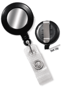 Brady 2120-3101 Stylish & Durable Reel Badge Card Holder- Black