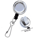 Brady 2120-3400 Compact Reel Badge Card Holder - Chrome