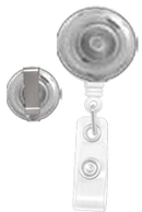 Brady 2120-3600 Most Economical Reel Badge Card Holder - Clear Translucent