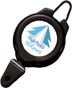 Fargo 2120-4001 Plastic Ski/Sports Reel Badge Card Holder - Black
