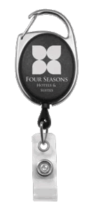 2120-7021 Premier Badge Reel Fashionable & Versatile - Black