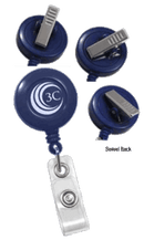 Brady 2120-7602 Attaches at Any Angle & Keeps ID Straight Reel Badge Card Holder - Blue