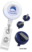 Brady 2120-7608 Attaches at Any Angle & Keeps ID Straight Reel Badge Card Holder