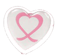 Brady 2120-7618 Heart Reel Badge Card Holder Only - Solid White