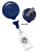 Brady 2120-7641 "No Twist" Swivel Back Reel Badge Card Holder - Navy Blue