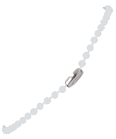 Brady 2130-4000 Large plastic bead chain - Clear