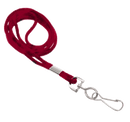 Brady 2135-3006 Round Braided Lanyard Badge Card Holder - Non Break-Away - Red - Swivel Hook