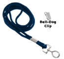 Brady 2135-3252 1/8" Round Braided Lanyard Badge Card Holder - Non Break-Away - Royal Blue - Bull Dog Clip