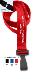 Brady 2136-3407 5/8" Anti-Microbial Lanyard Badge Card Holder - Red
