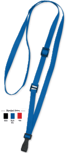 Brady 2137-2037 3/8" Adjustable Lanyard Card Holder - Black - Wide "No-Twist"