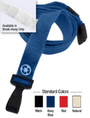 Brady 2137-2046 3/8" Adjustable Lanyard Card Holder - Black - Wide "No-Twist"