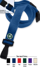 Brady 2137-2046 3/8" Adjustable Lanyard Holder - Royal Blue - Wide "No-Twist"
