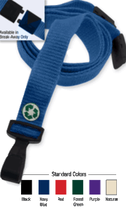 Brady 2137-2046 3/8" Adjustable Lanyard Holder - Royal Blue - Wide "No-Twist"