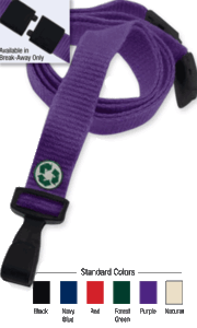 Brady 2137-2055 5/8" Allergen - FREE Lanyard Badge Card Holder - Navy Blue