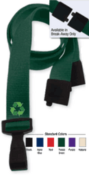 Brady 2137-2065 3/8" P.E.T. Recycled Lanyard Badge Card Holder - Red - Wide "No-Twist" Plastic Hook