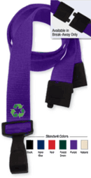 Brady 2137-2067 3/8" P.E.T. Recycled Lanyard Badge Card Holder - Natural - Wide "No-Twist" Plastic Hook