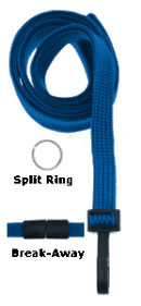 Brady 2137-3652 5/8" P.E.T. Recycled Lanyard Badge Card Holder - Forest Green - Wide "No-Twist" Plastic Hook