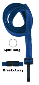 Brady 2137-3653 5/8" P.E.T. Recycled Lanyard Badge Card Holder - Red - Wide "No-Twist" Plastic Hook