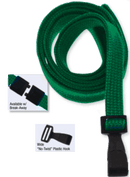 Brady 2137-4748 3/8" Flat Braided Lanyard Badge Card Holder - w/ Break-Away - Royal Blue - Wide "No Twist" Plastic Hook